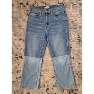 Madewell Retro Crop Bootcut Jeans -Two-Tone -Size 28 Boho Party Streetwear
